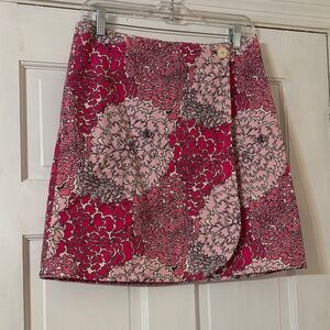Lilly Pulitzer Pink Floral Mini Skirt